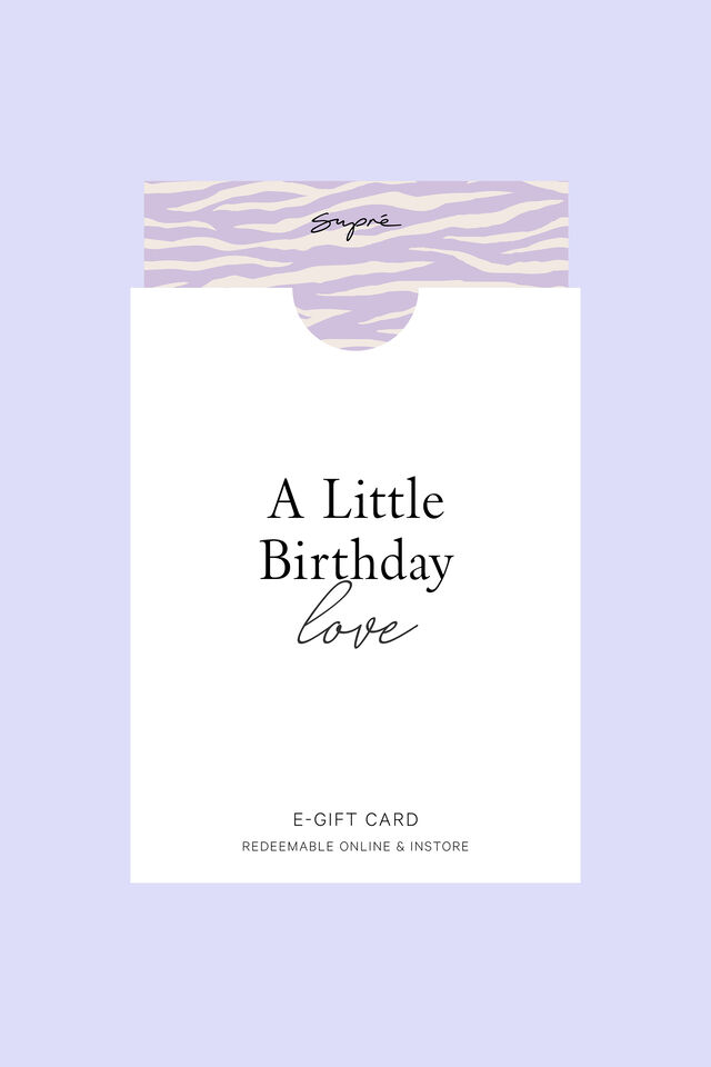 eGift Card, Supre AU Birthday