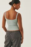 Multipack 2pk Riri Scoop Neck Tank, Grey Marle/Iced Green - alternate image 3