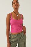 Multipack 2pk Riri Scoop Neck Tank, Black/Moody Magenta - alternate image 4