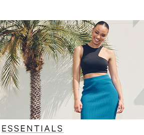 Shop Essentials Edit: Tshirts, bralettes, crop tops, tanks, bodycon dresses, leggings 
