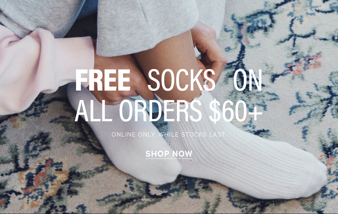 FREE Socks On All Orders $60+