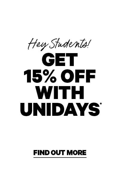 Hey Students! Get 15% off with UNiDAYS. Find out more