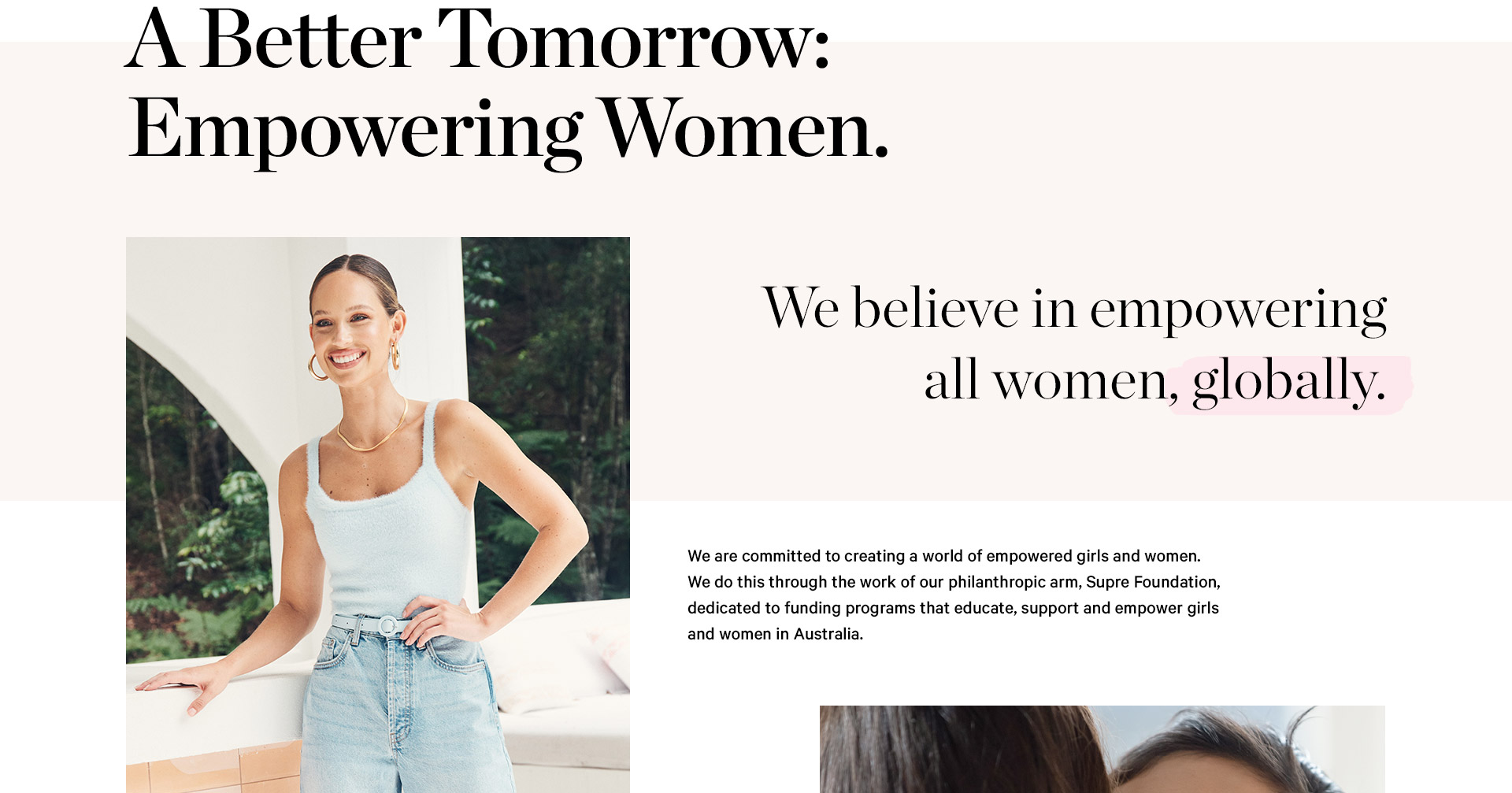 A Better Tomorrow - Empowering Women 